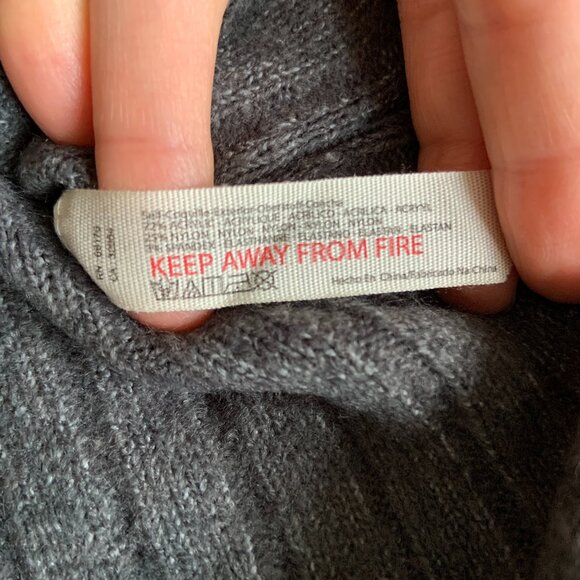 Free People Intimately Around the Clock Henley Pullover Charcoal Size L - Picture 8 of 11